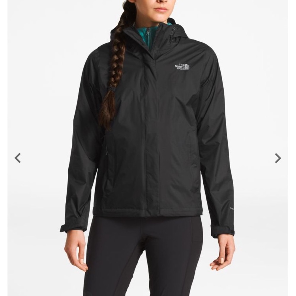 Northface women’s black raincoat